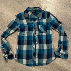 Lucky Brand Plaid Long Sleeve Button Up | Small